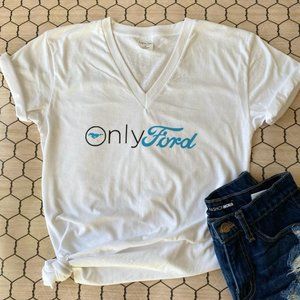 Only Ford T-shirt, for Women, 100% Cotton, Colour. Black and White.